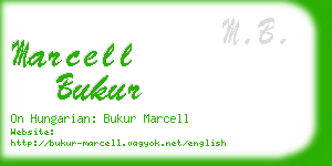 marcell bukur business card